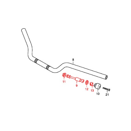 PACK-INTERIEUR-GUIDON : Internal handlebars Honda CB1000R