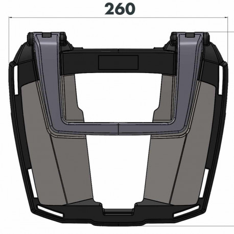 FS6619540101 : Hepco-Becker Easyrack Top-Case-Träger CB1000R