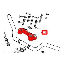 53130-MFN-D60 : Pontet de Guía de origen Honda CB1000R