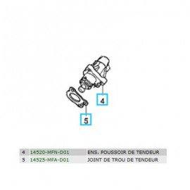 14520-MFN-D01 + 14525-MFA-D01 : Tensore della catena di distribuzione CB1000R