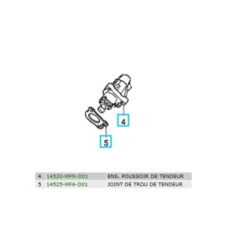 14520-MFN-D01 + 14525-MFA-D01 : Tensore della catena di distribuzione CB1000R